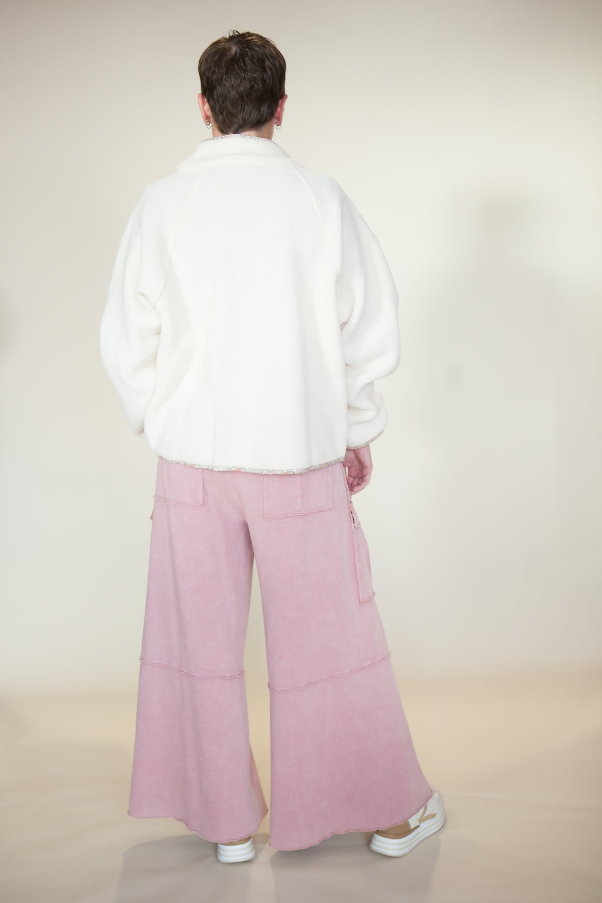 Nomad Wide Leg Terry Cargo Pants