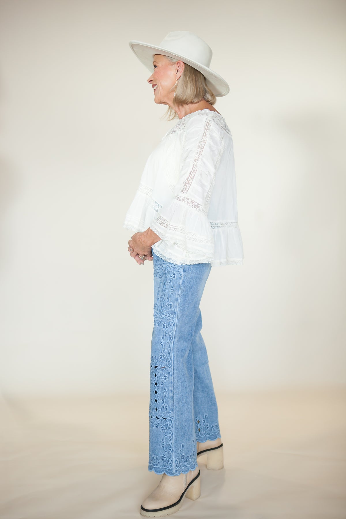 Juniper Embroidered Boho Jeans