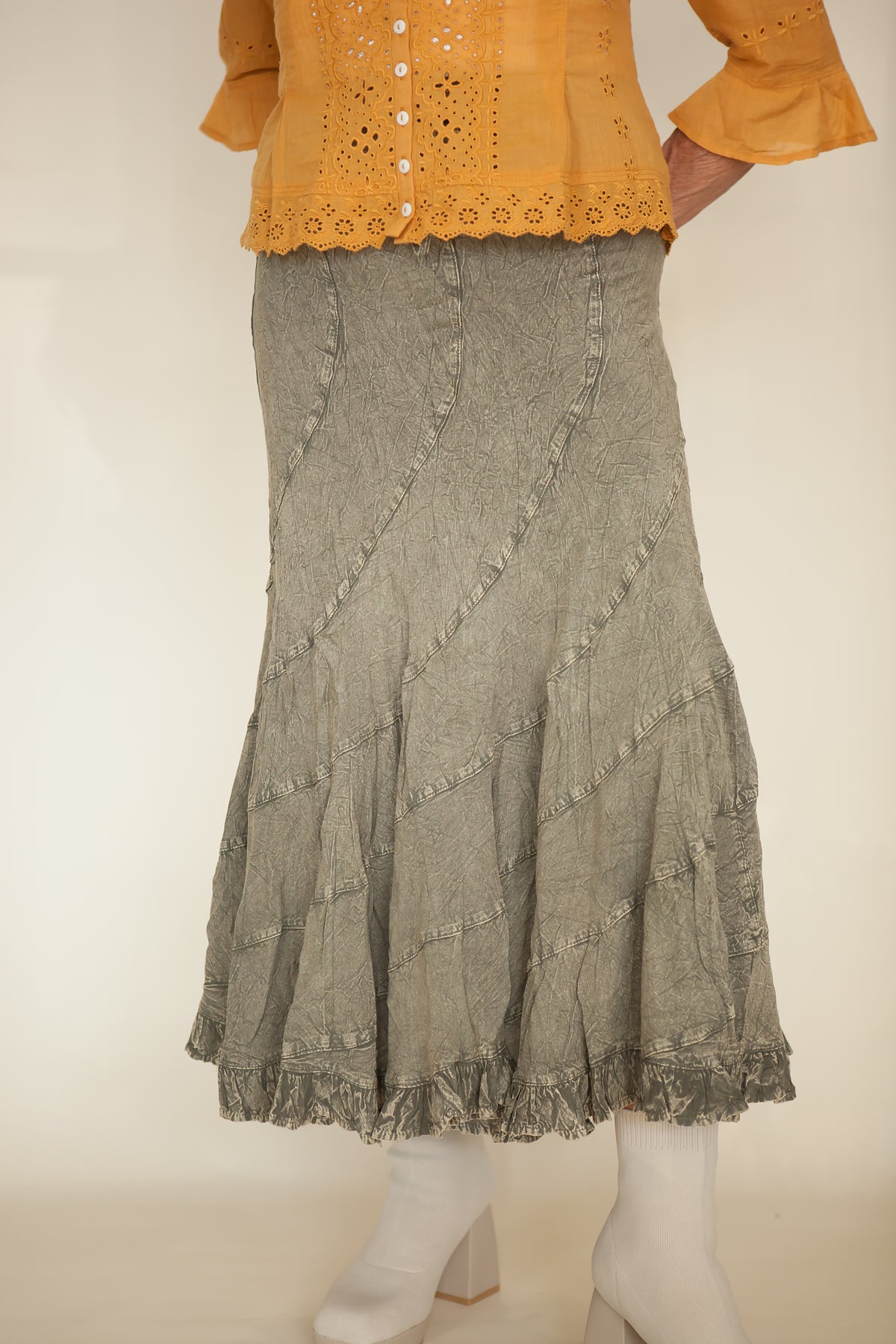 Boho Flair Mid-Length Skirt