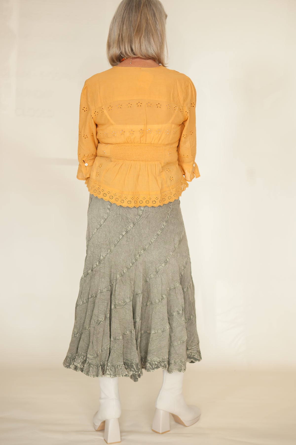 Free People Salone Eyelet Top