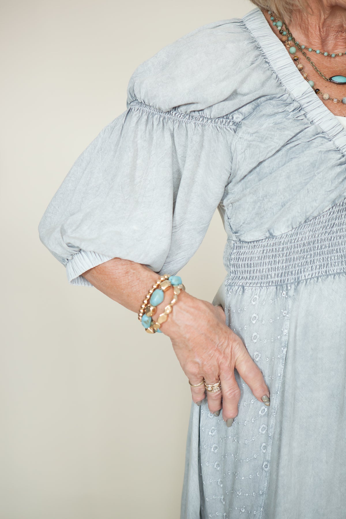 Boho Goddess V-Neck Dress