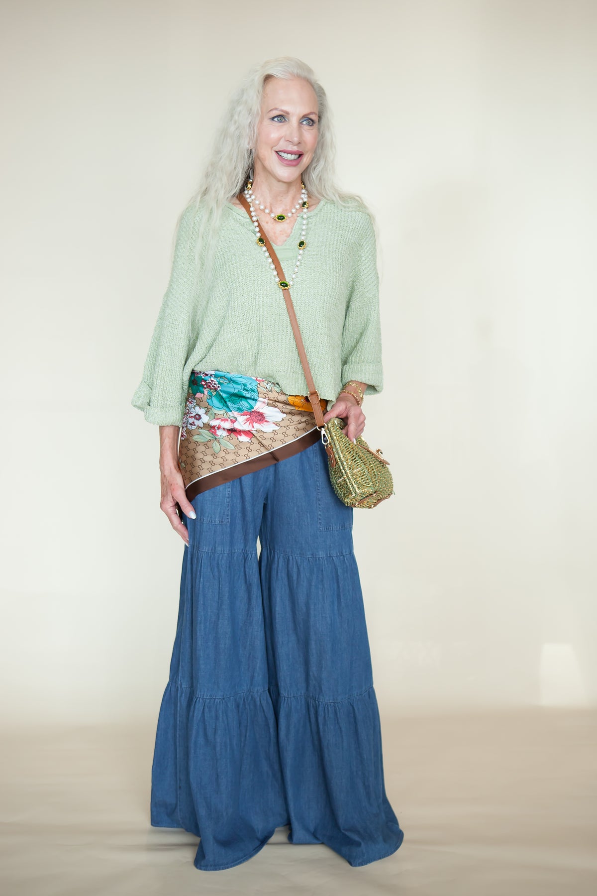 Wanderer Mineral Wash Wide Leg Pants