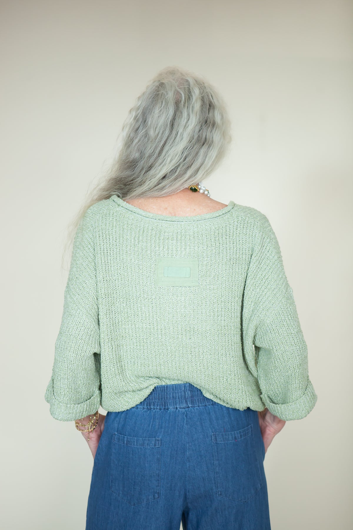 Forever Perfect Loose Fit Slouchy Cropped Sweater