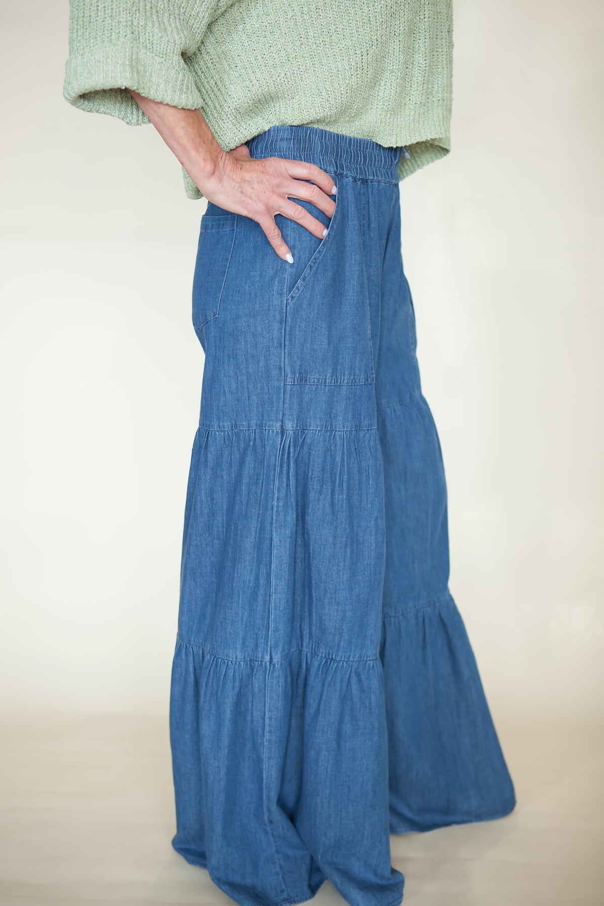 Wanderer Mineral Wash Wide Leg Pants