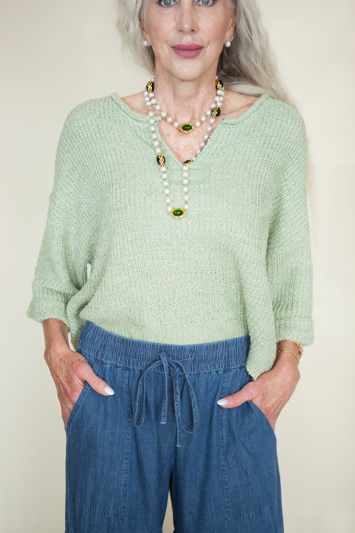 Forever Perfect Loose Fit Slouchy Cropped Sweater