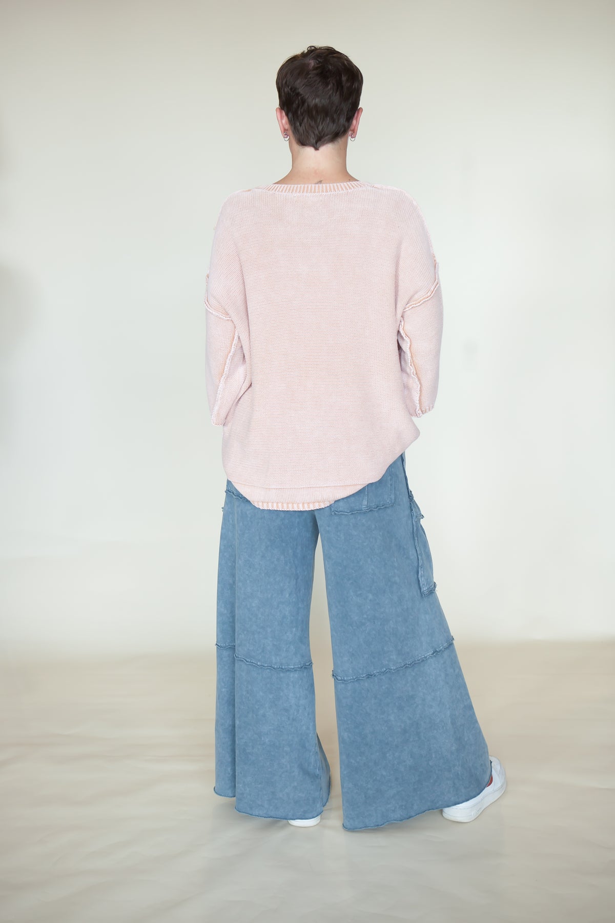 Nomad Wide Leg Terry Cargo Pants