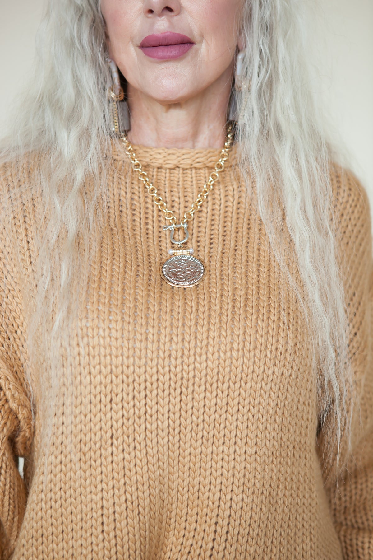 Everly Mock-Neck Knit Pullover