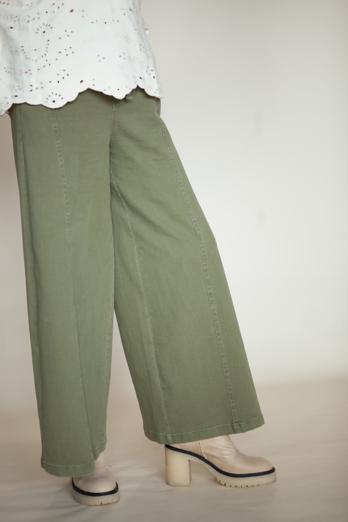 Free Spirit Mineral Wash Wide Leg Pants
