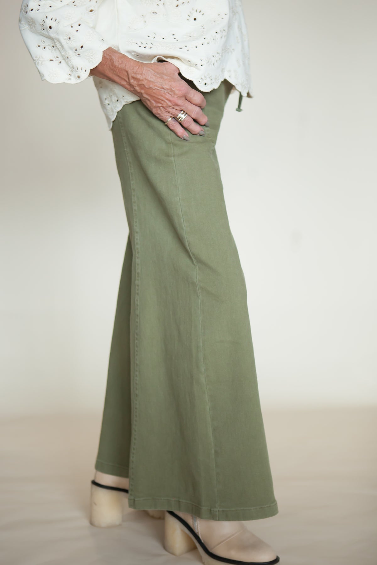 Free Spirit Mineral Wash Wide Leg Pants