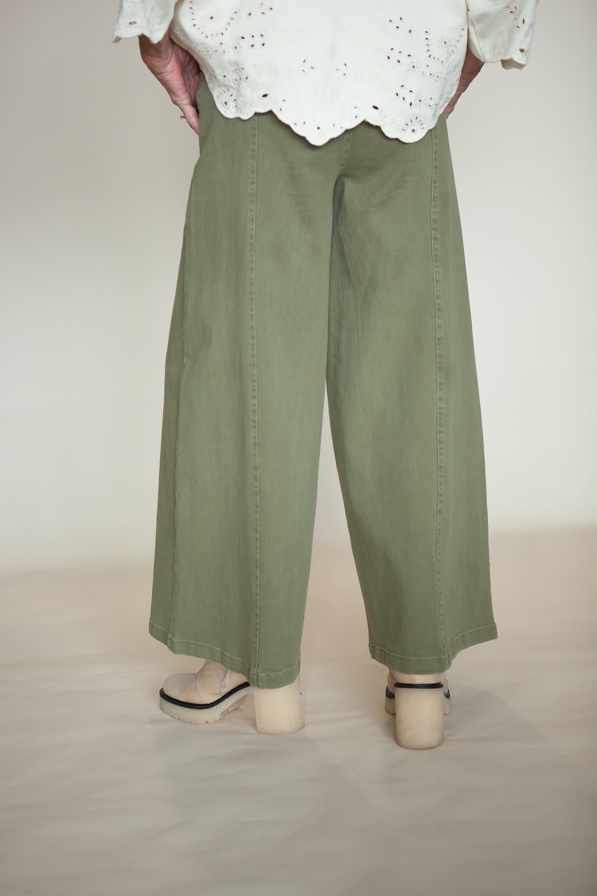 Free Spirit Mineral Wash Wide Leg Pants