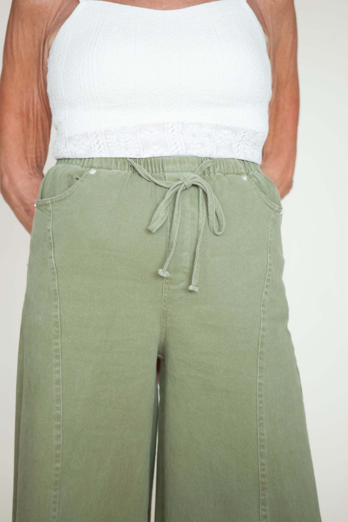 Free Spirit Mineral Wash Wide Leg Pants