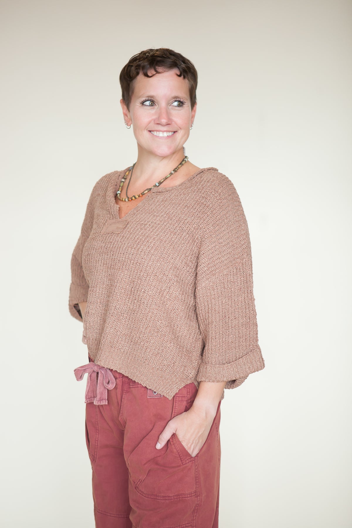 Forever Perfect Loose Fit Slouchy Cropped Sweater