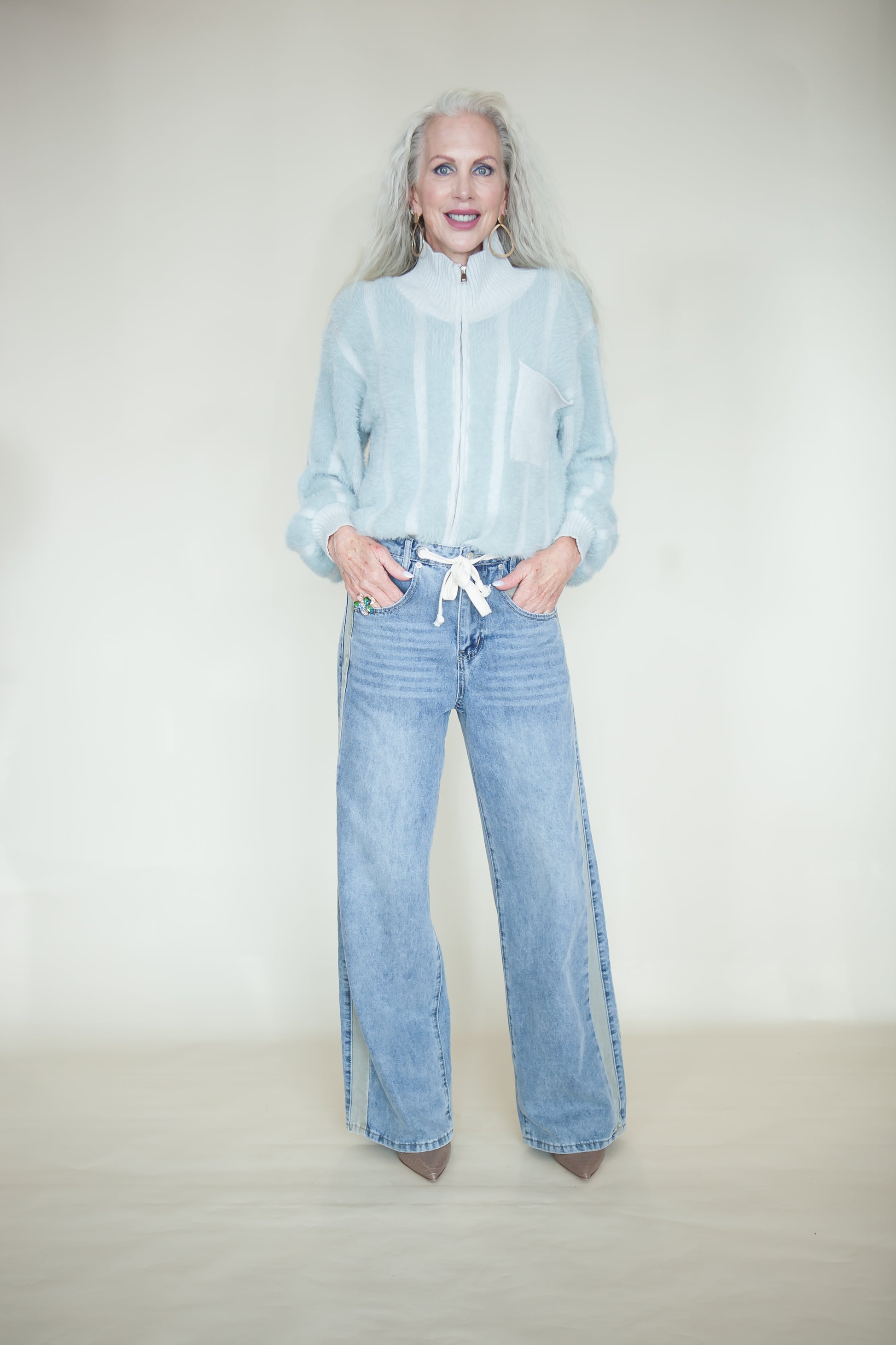 Aspen Fuzzy Sweater Jacket