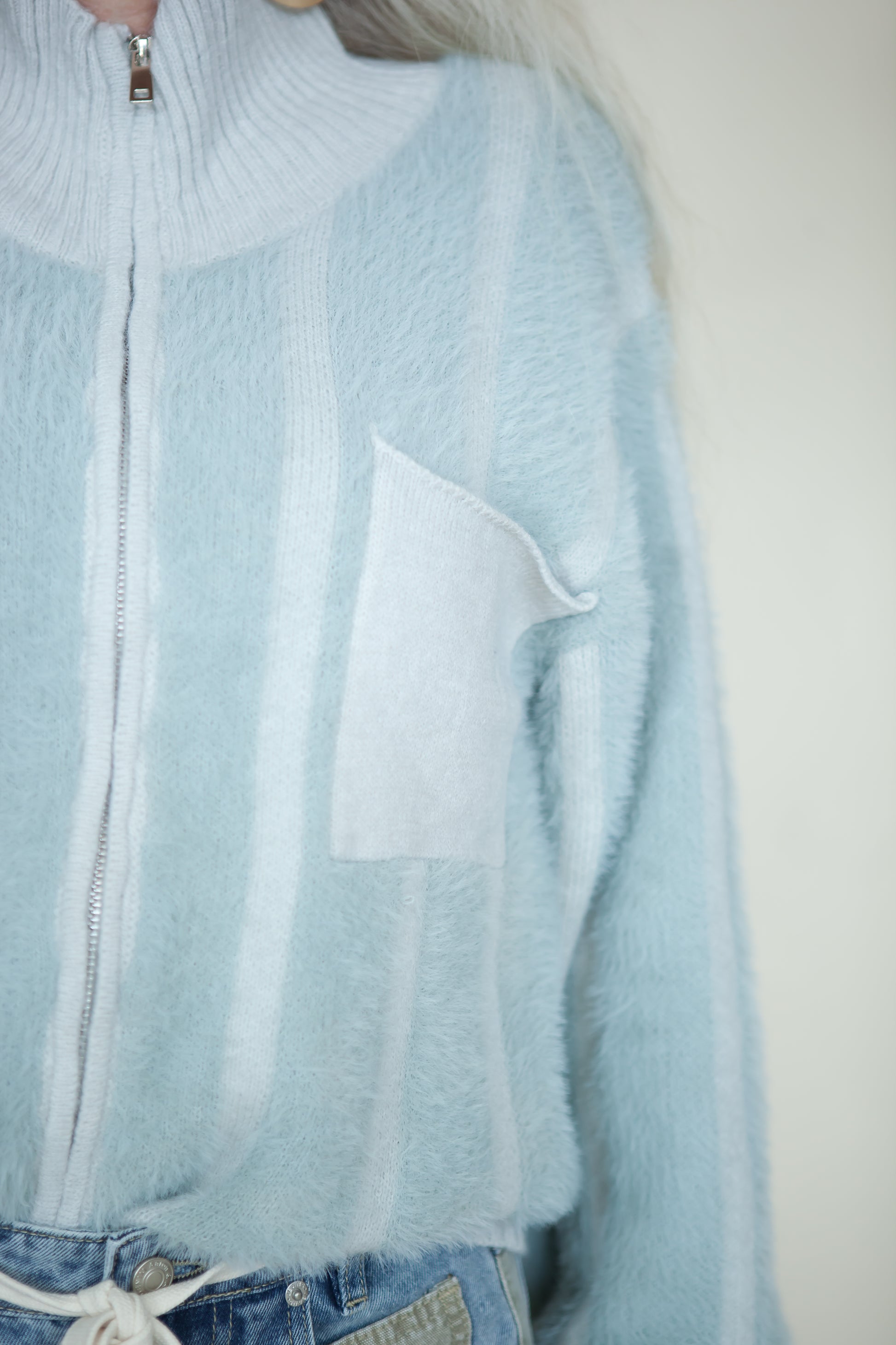 Aspen Fuzzy Sweater Jacket