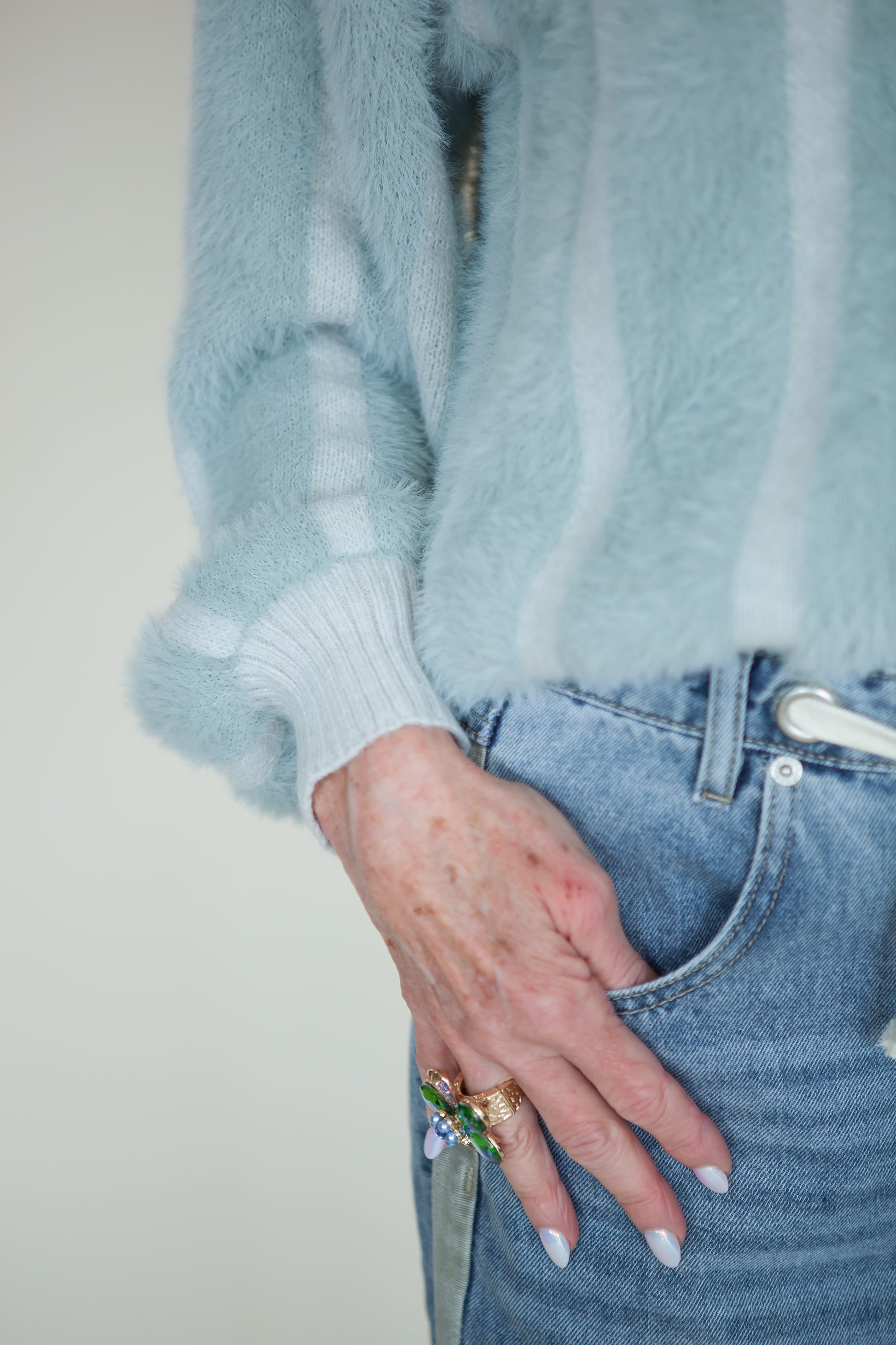 Aspen Fuzzy Sweater Jacket