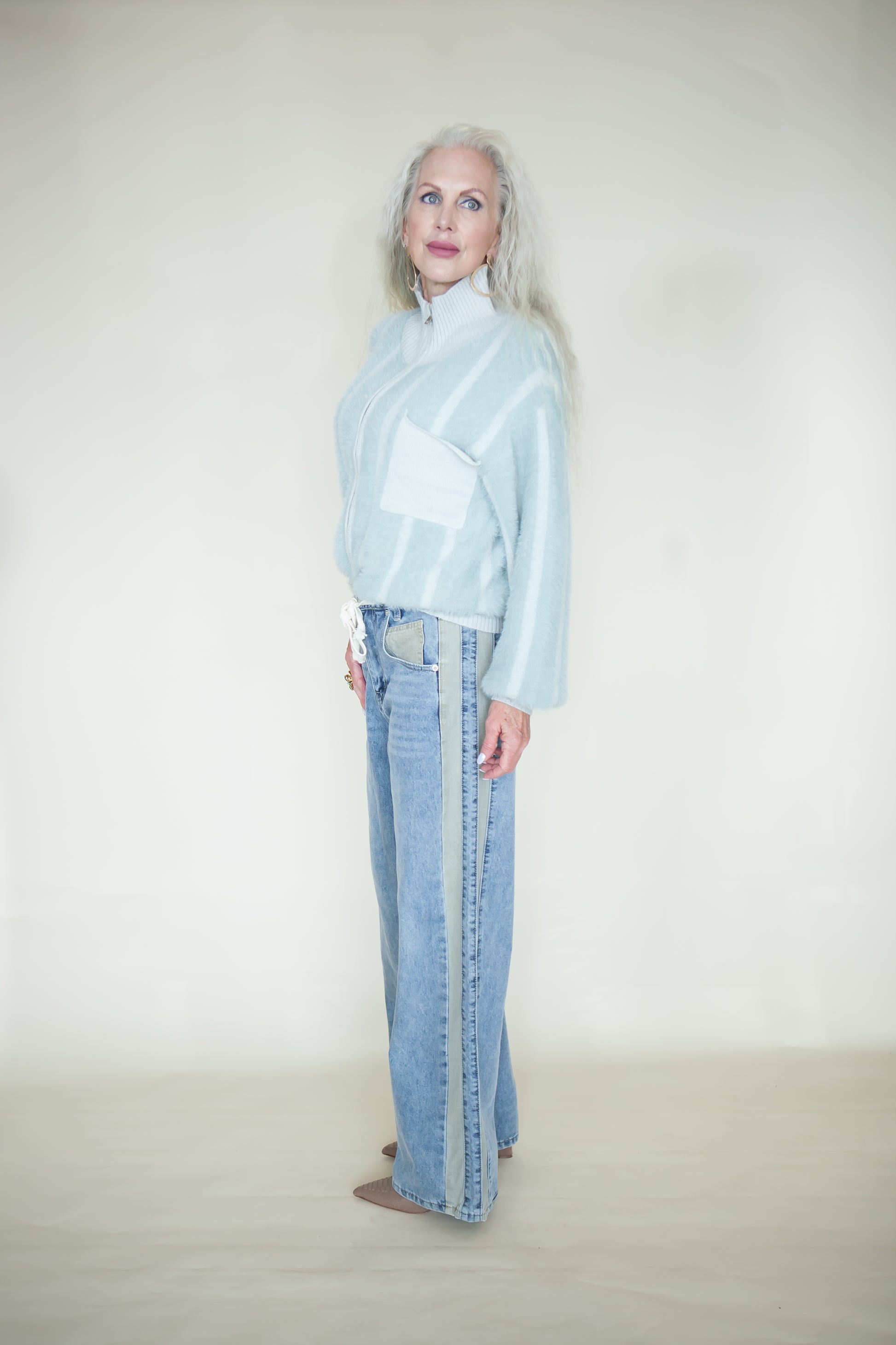 Aspen Fuzzy Sweater Jacket