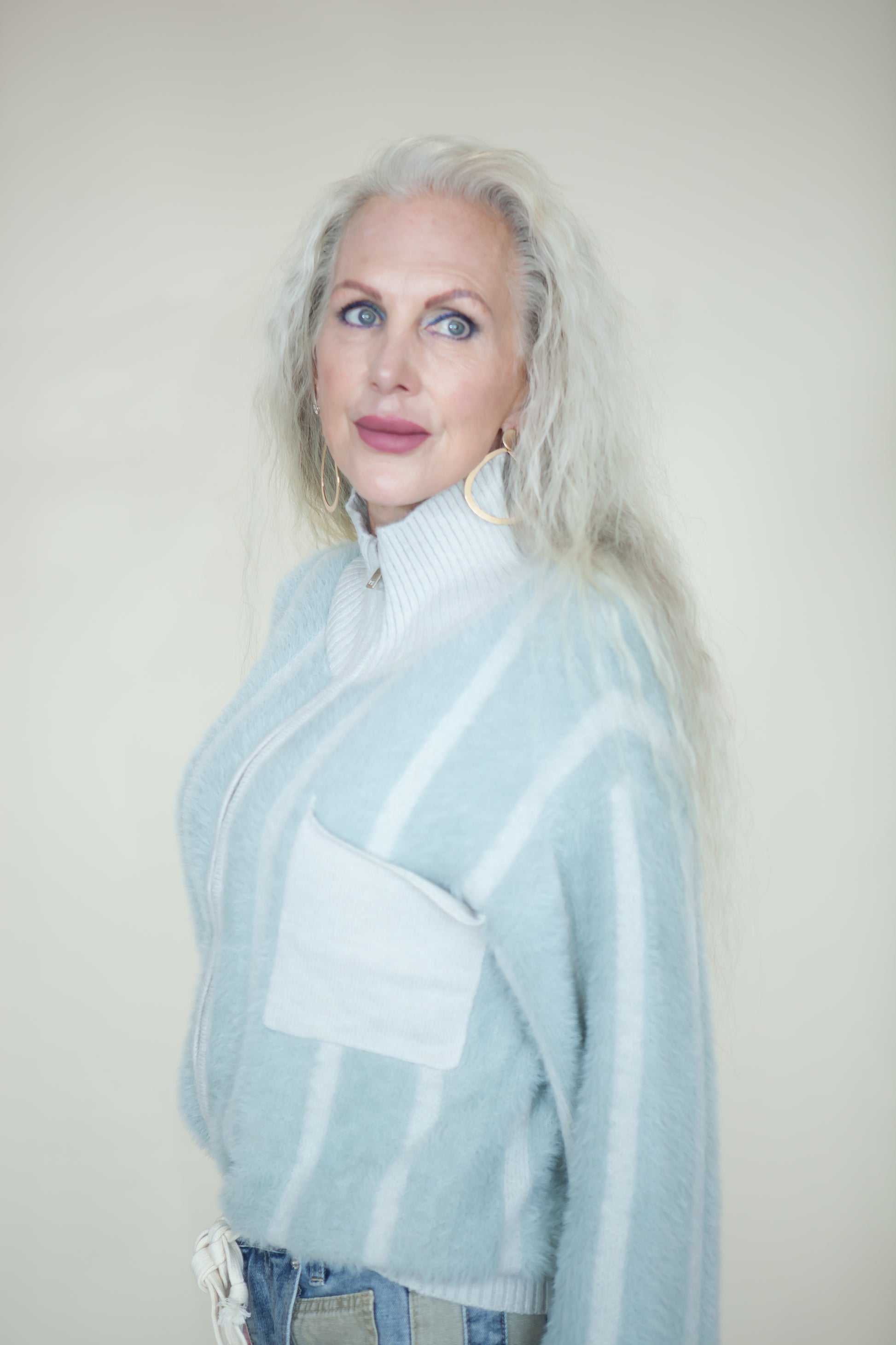 Aspen Fuzzy Sweater Jacket