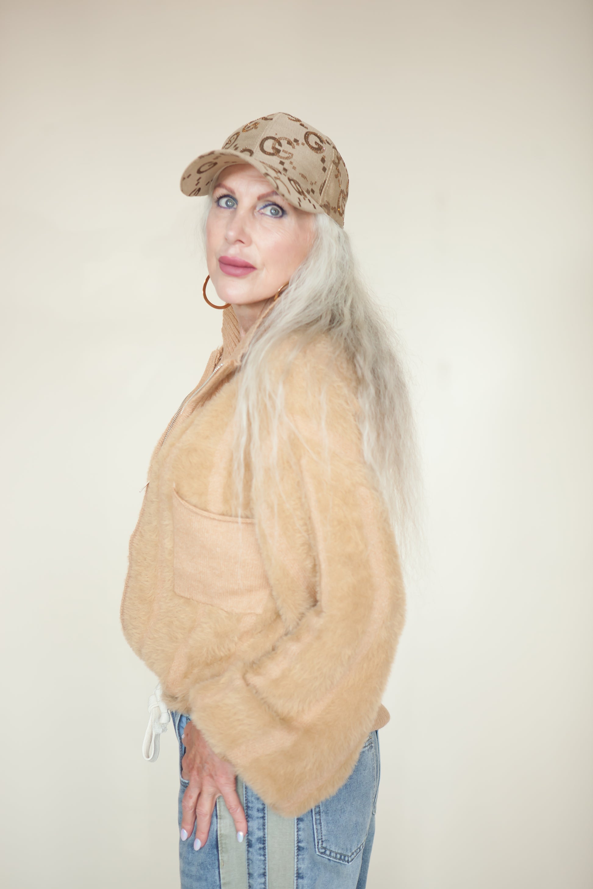 Aspen Fuzzy Sweater Jacket