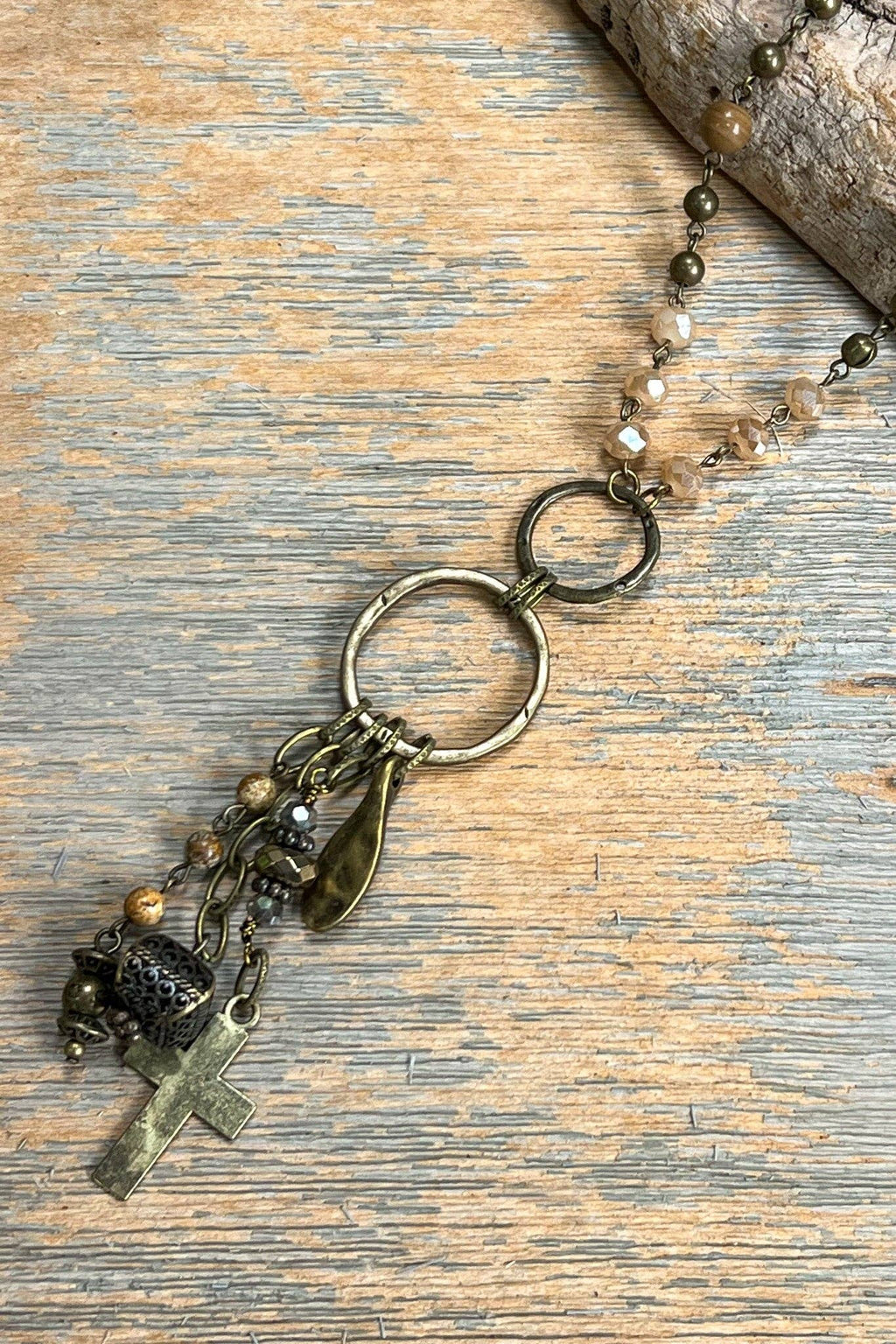 Boho Jewelry Necklace Cross