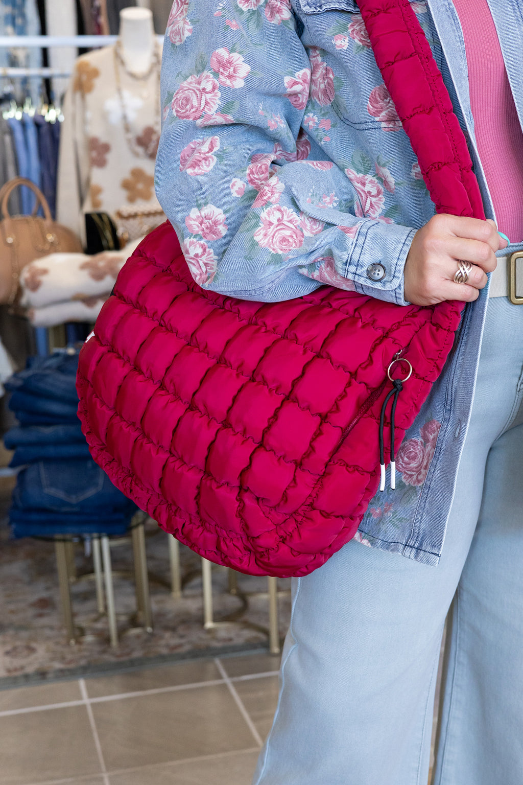 BiBi Alyssa Floral Denim Jacket