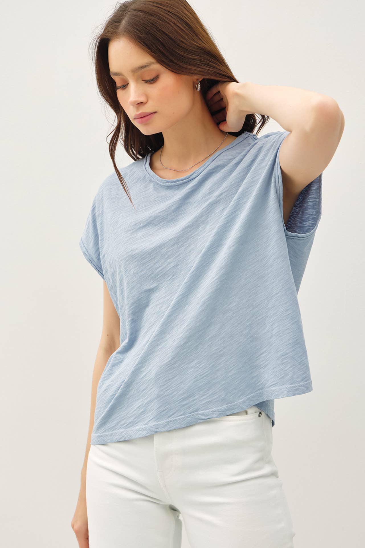 Brione by BeCool: Cropped Sleeve Tee