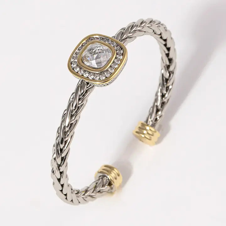 Juvell Twisted Cable Cuff Bracelet