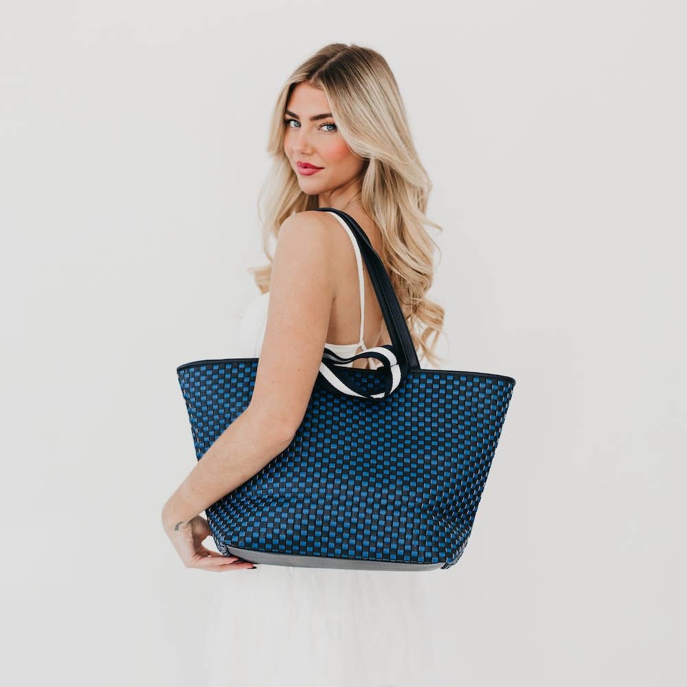 Woven Tiffany Organizer Tote Bag
