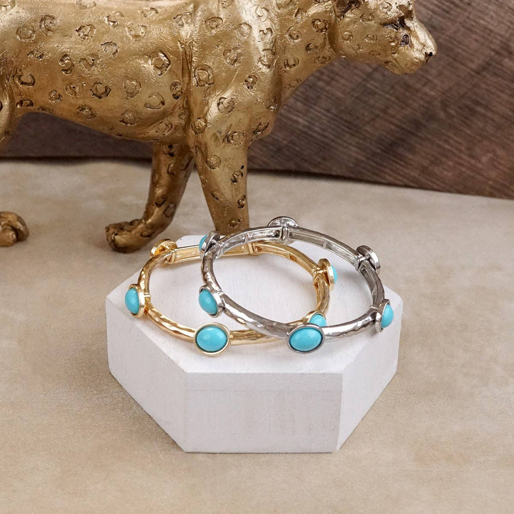 Desert Orbit – Turquoise Station Stretch Bangle