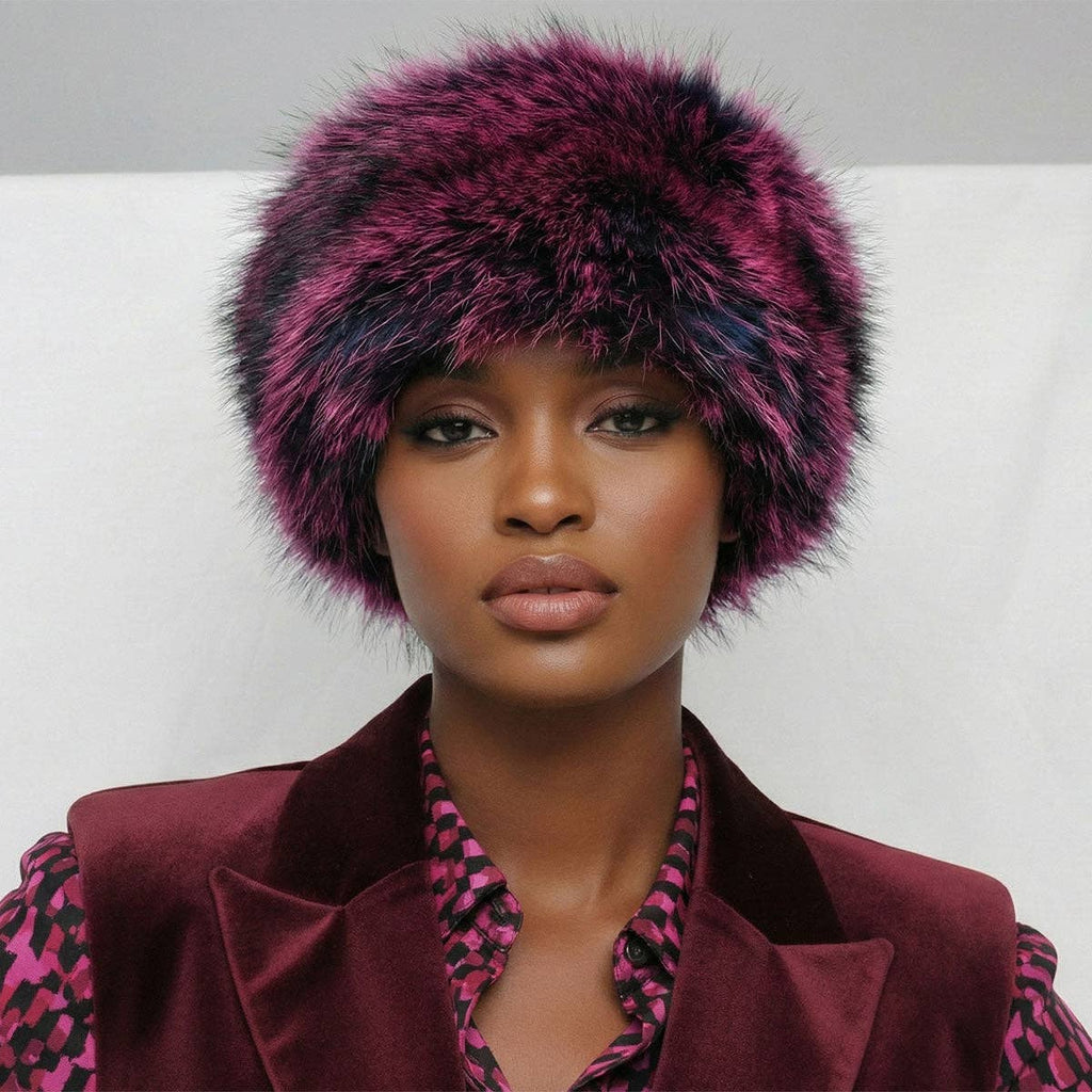 Hat Luxe Faux Fur Kubanka Winter Cap Women