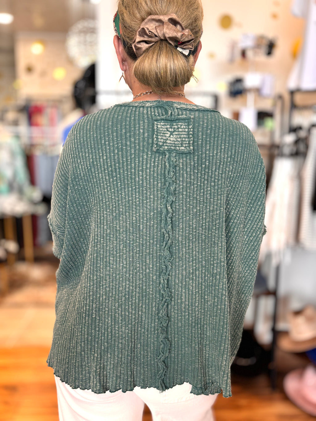 Terre by Easel Ribbed Short Sleeve Tee