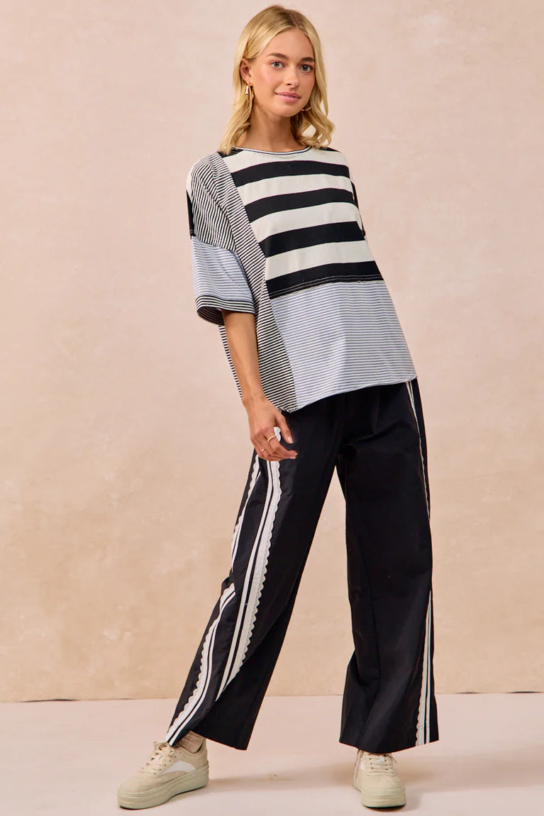 Reese Side Contrast and Lace Detailed Track Pants