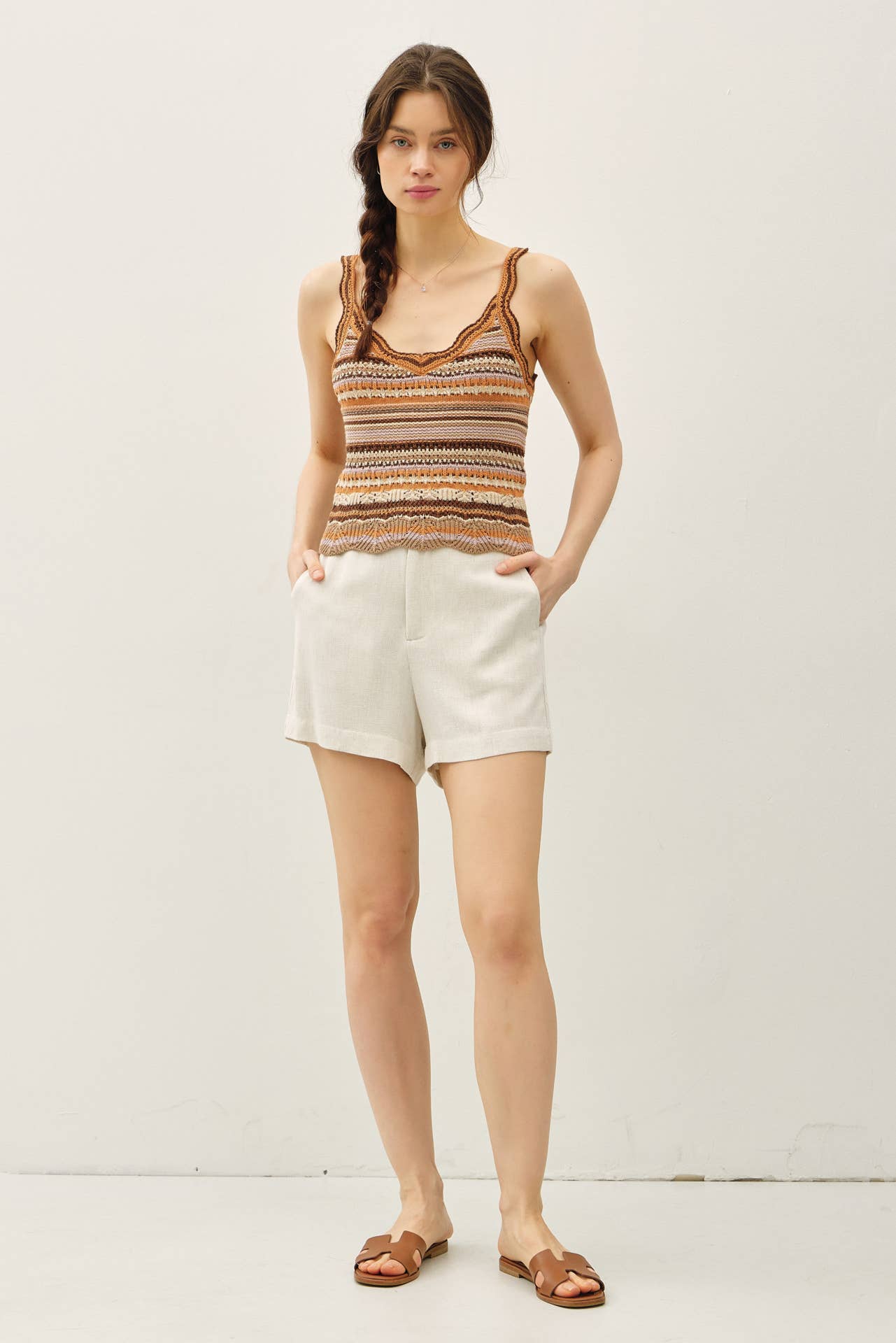 Raquel Knit Tank Top in Multi