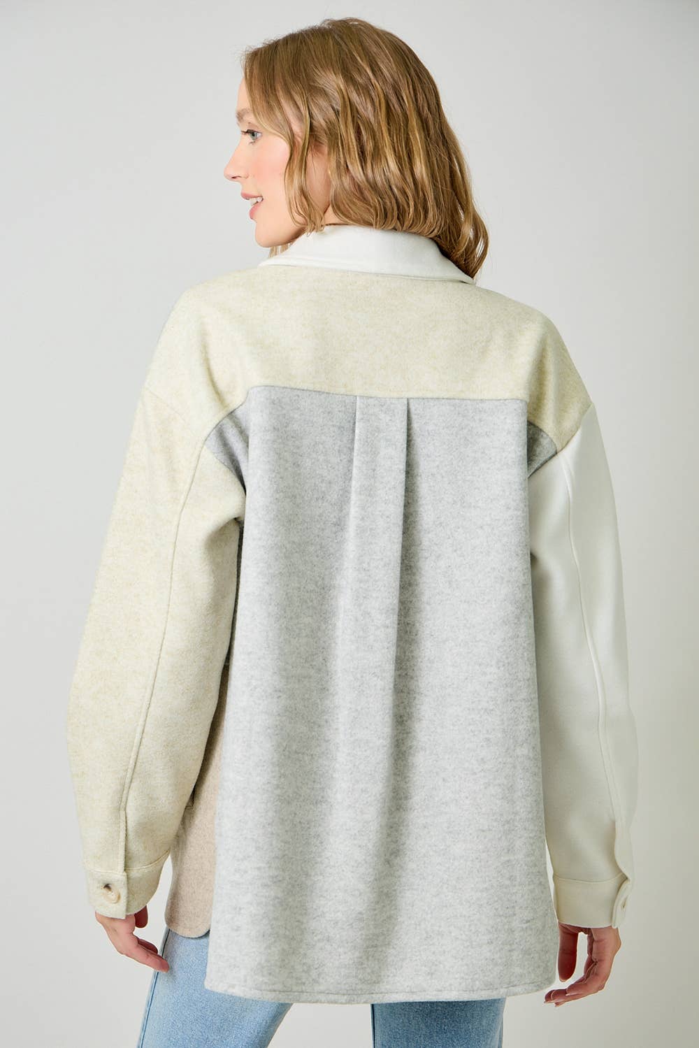 Annika Color Blocked Shacket