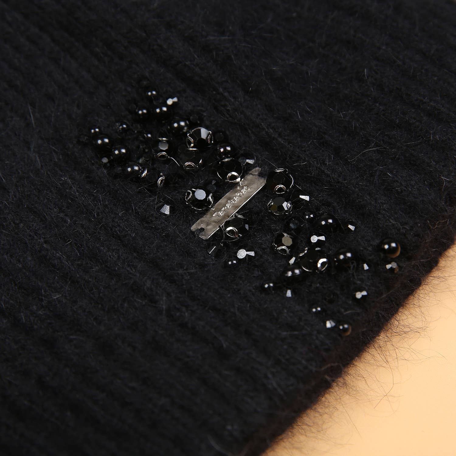 Decorative Perlies Accent Pompom Hat SD120