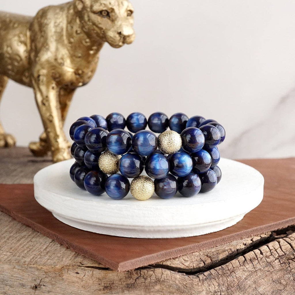 Chunky Beaded Stretch Bracelet Set – Fall Glow