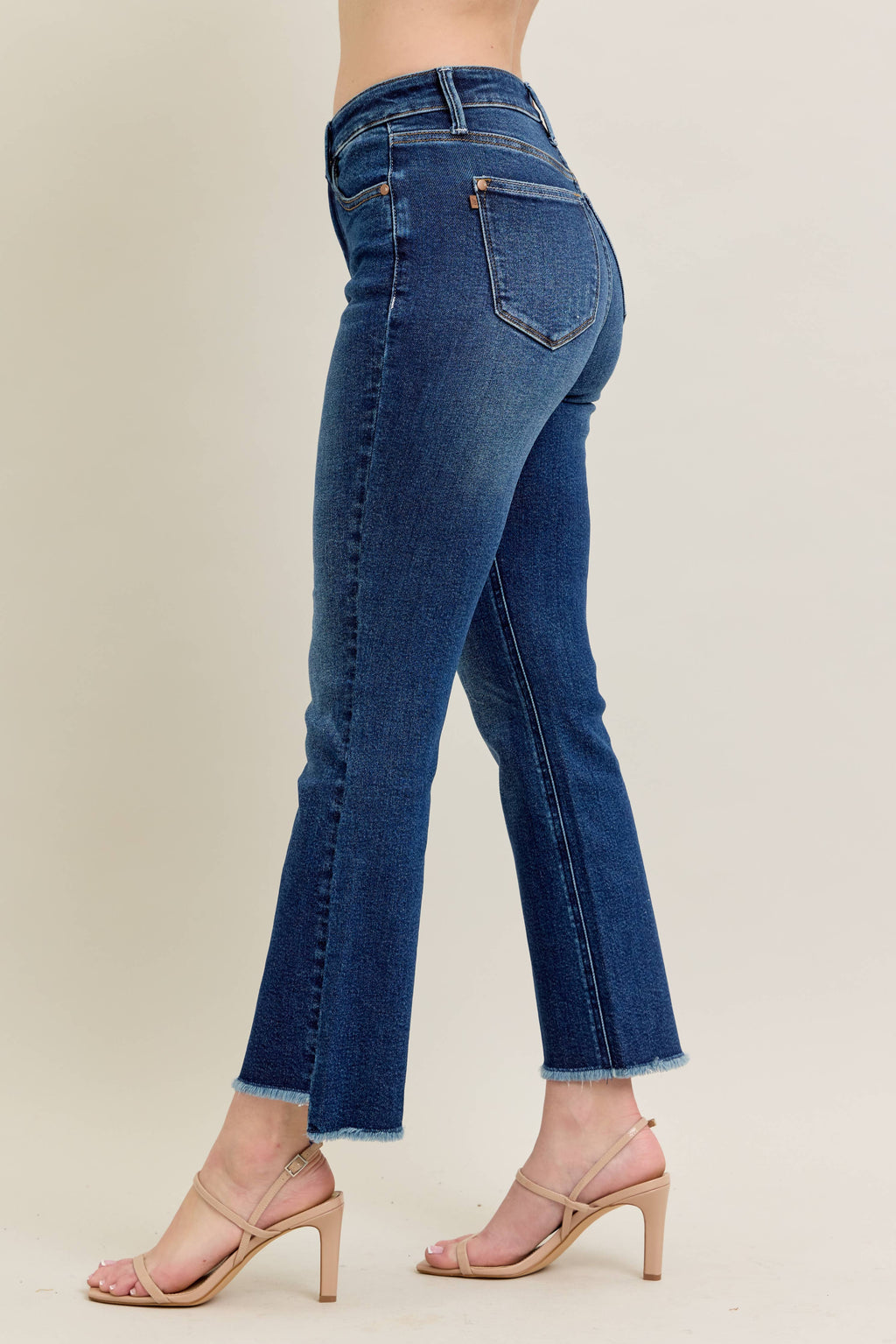 Judy Blue Iris High Waisted Dark Wash Kick Flare