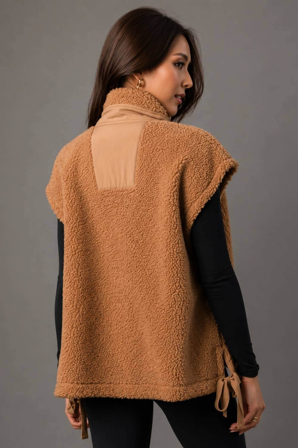 Camel Fleece Vest
