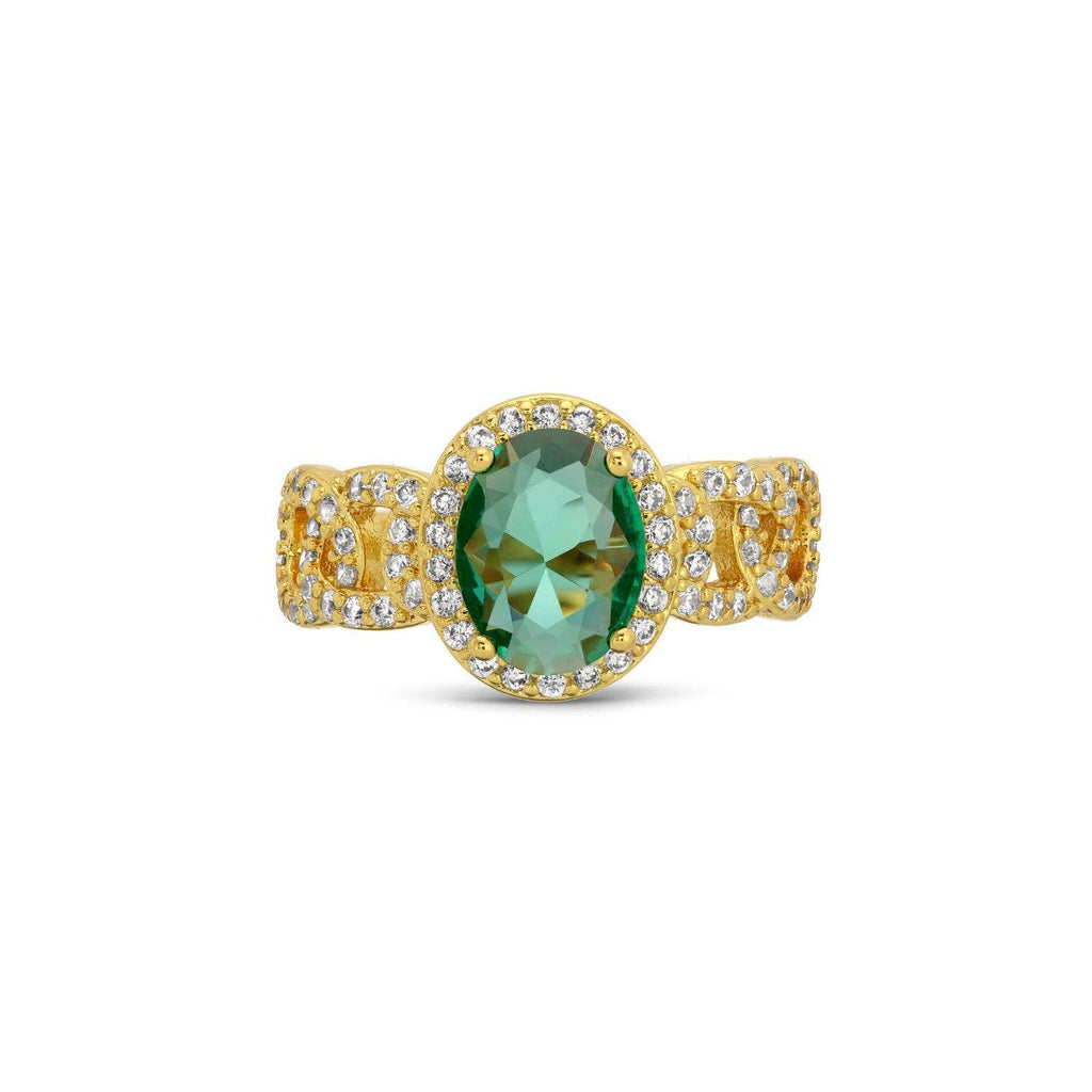 Bold Glitzy Adjustable Ring