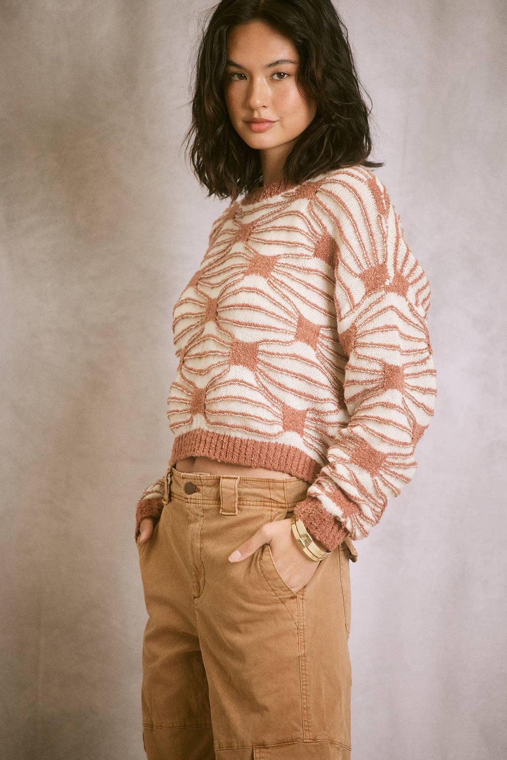 Textured Pattern Sweater