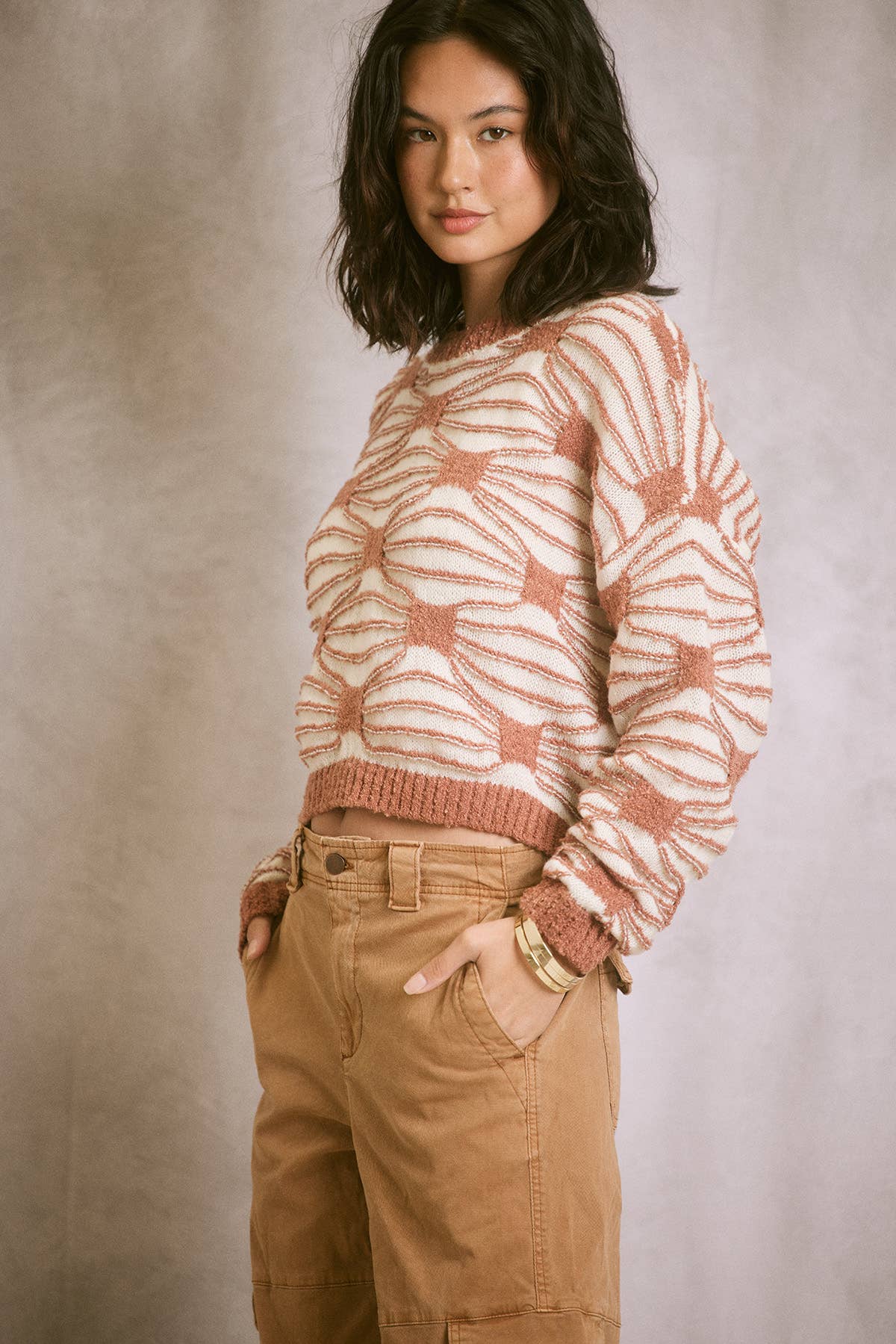Textured Pattern Sweater