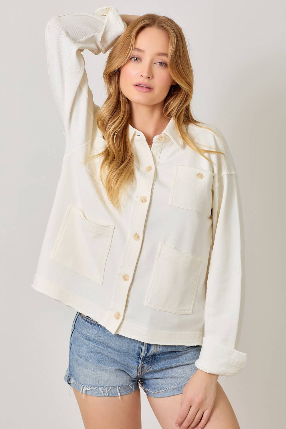 Tori Washed Terry Shacket