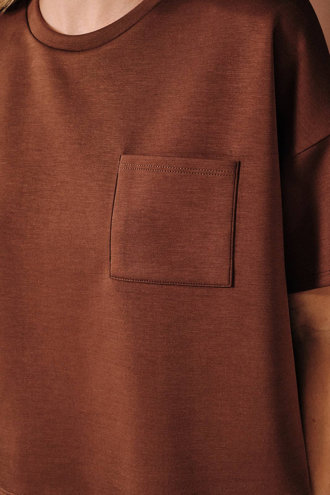 Seline Scuba Crew Neck Pocket Tee