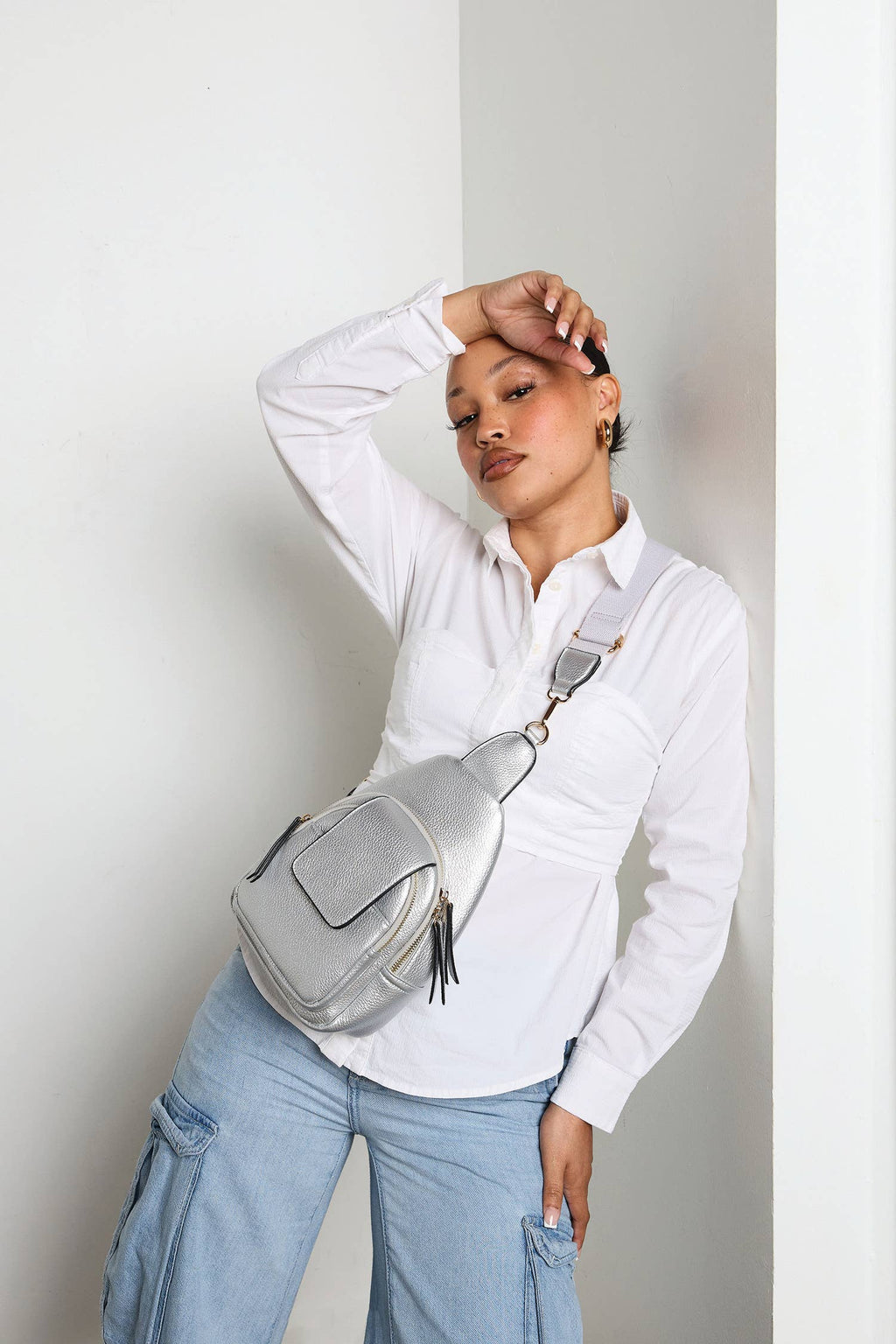 Sophia Sling Bag w/ Flapover Pocket