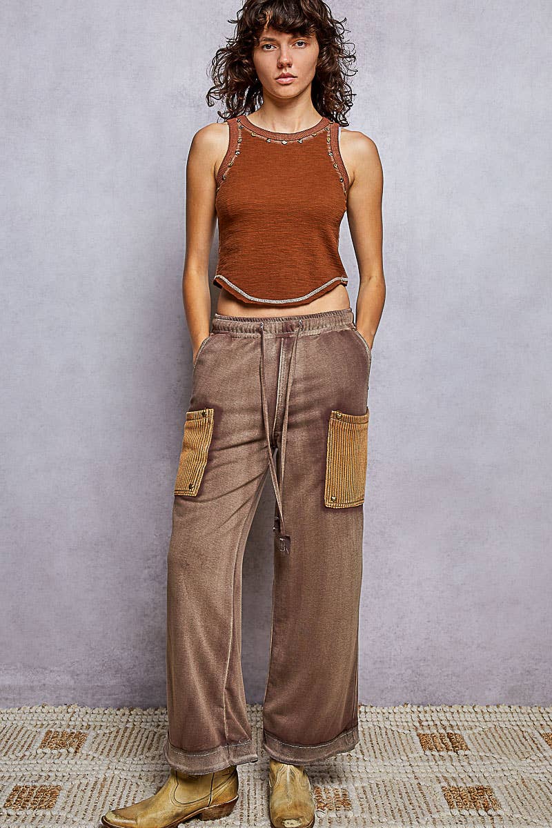Katrina Terry Knit Wide Leg Pants