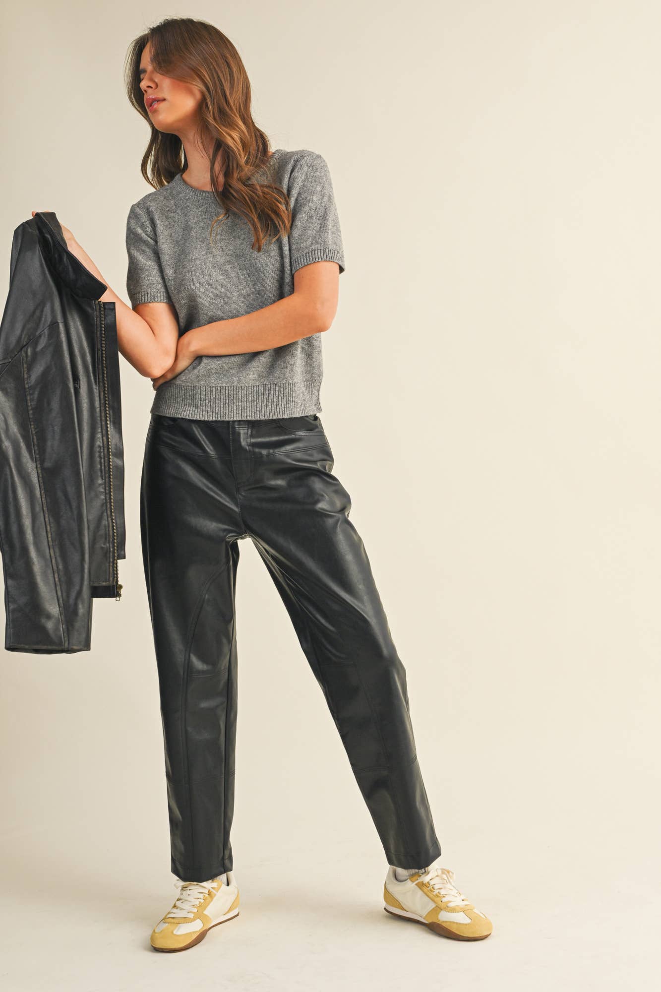 Sabine Short Sleeve Crew Neck Sweater