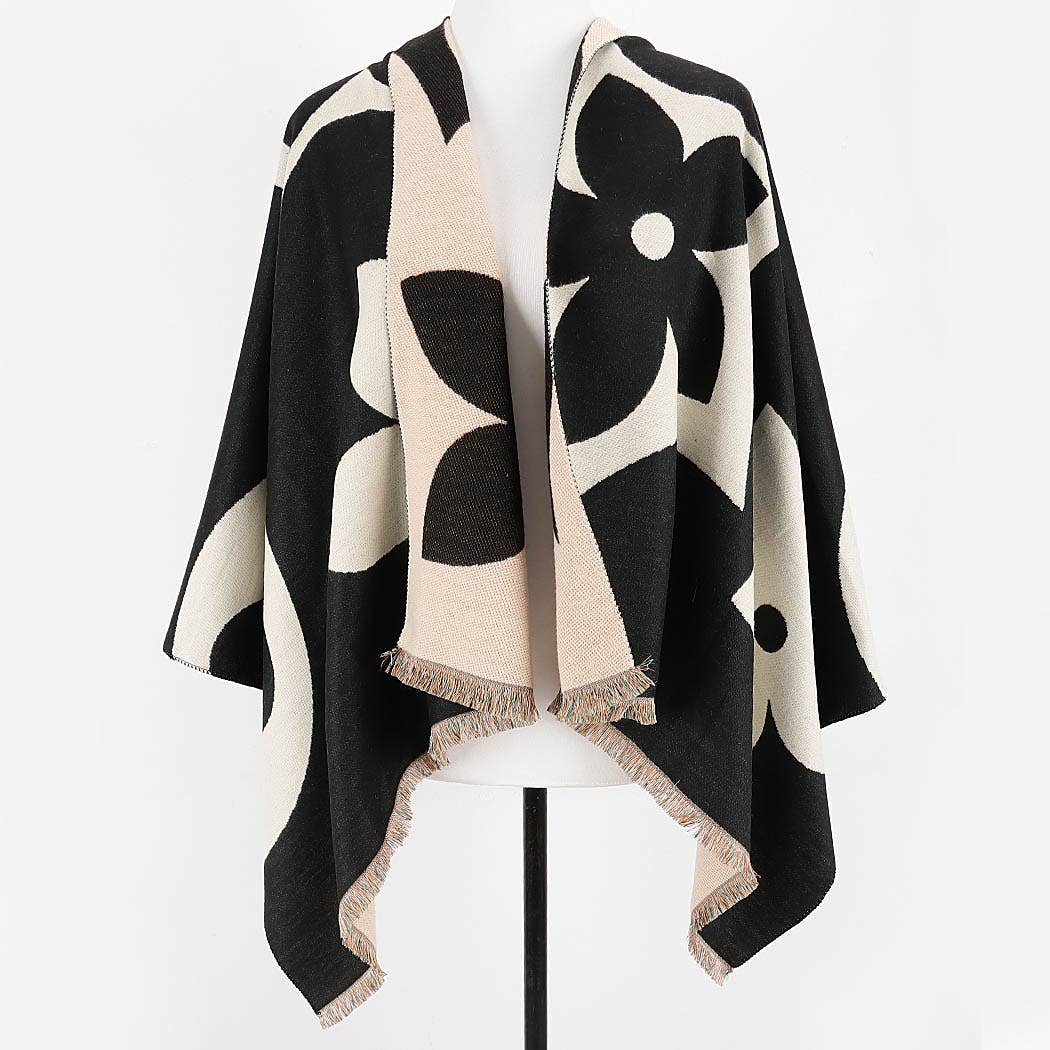 Margaux Abstract Wrap Scarf