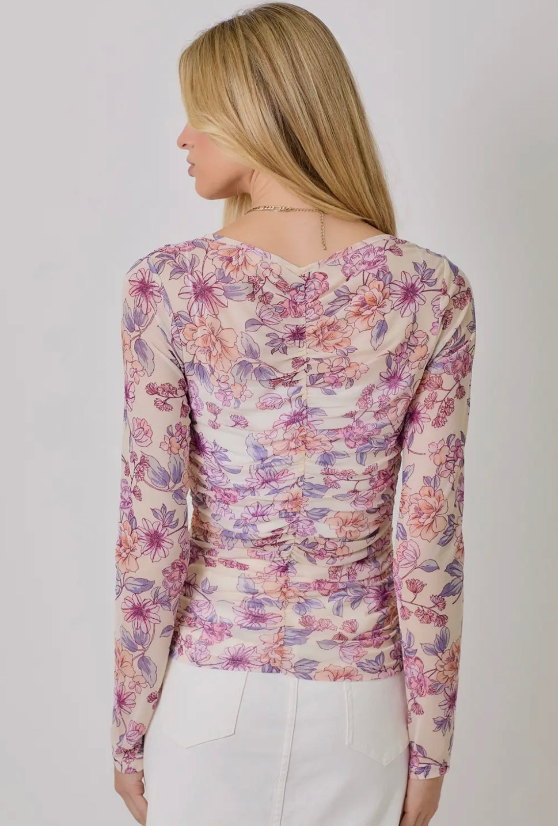 Dalia Floral Rushing Top