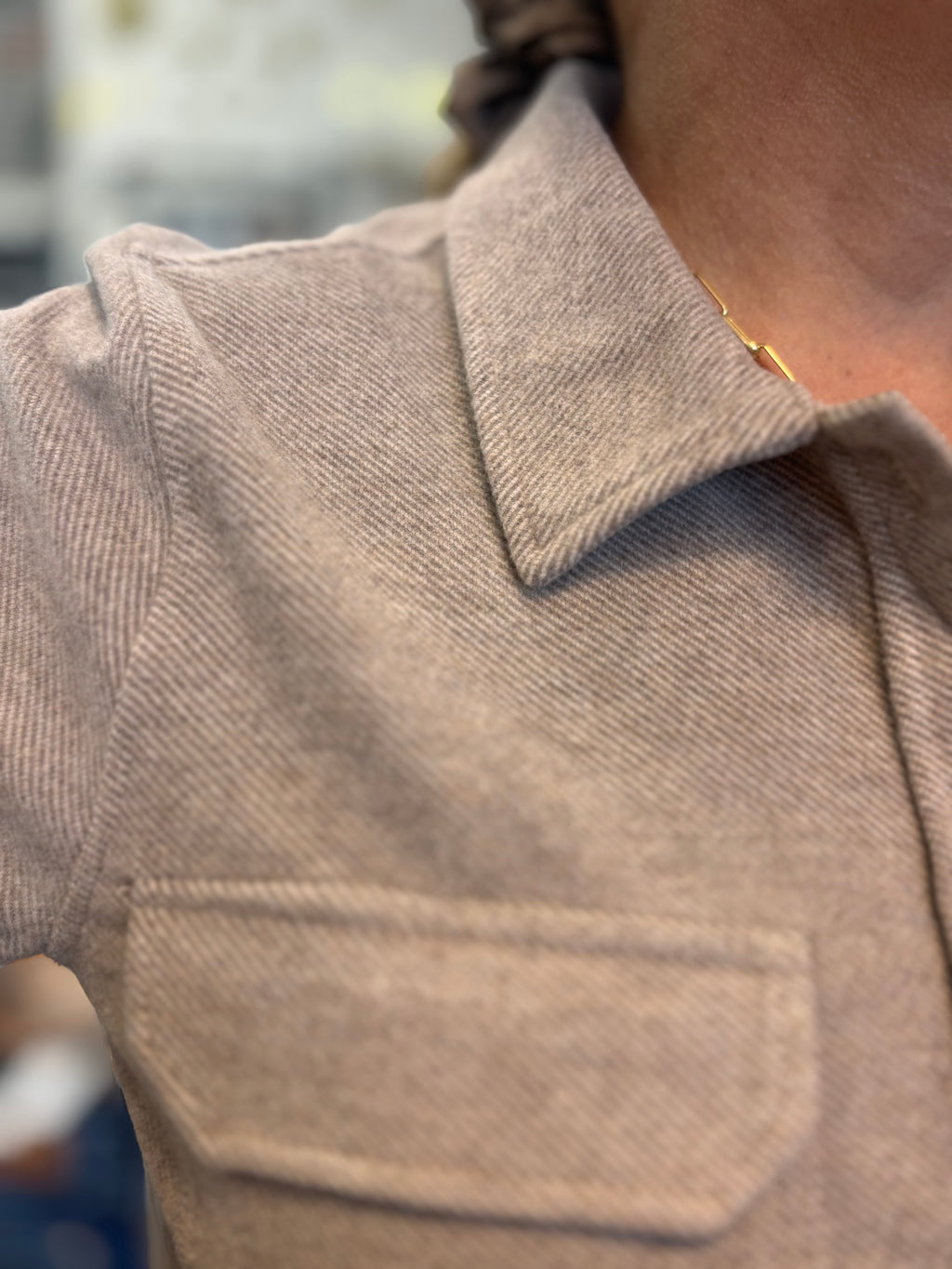 Molly Classic Button Down Jacket - Soft Fabric