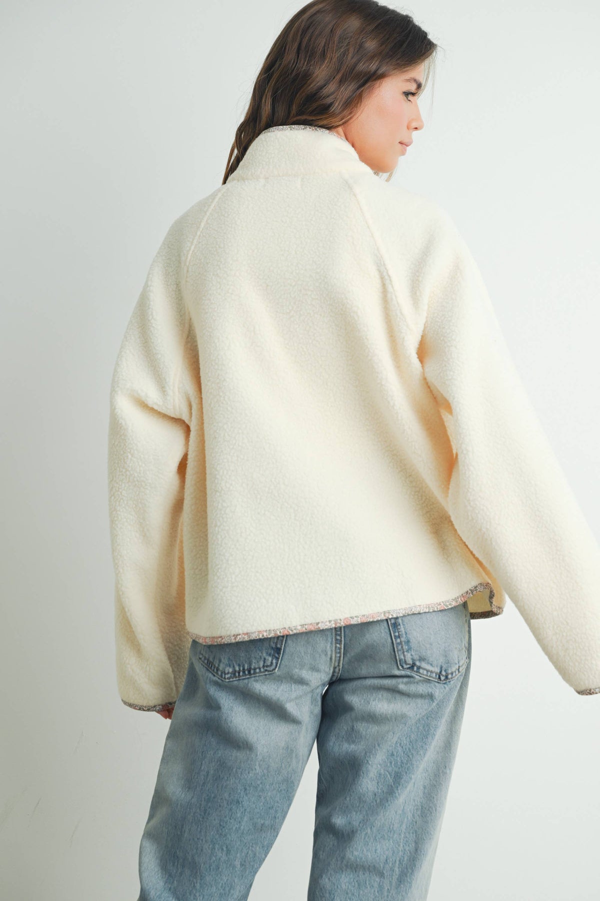 Serenity Cozy Sherpa Snap Jacket