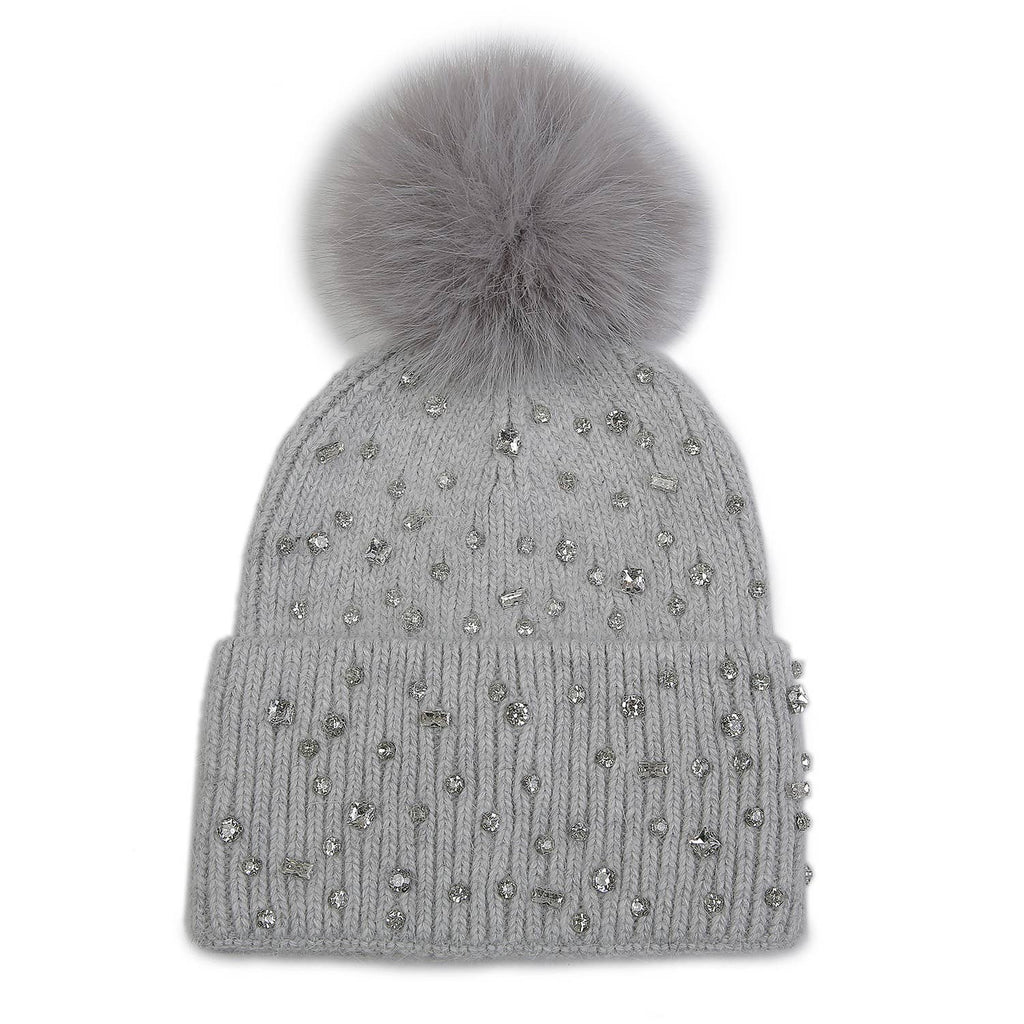 Sparkling Gem Pompom Hat